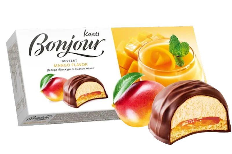 DESSERT COOKIES W/MANGO FLAVOR 9/232GR BONJOUR UKRAINE N8229