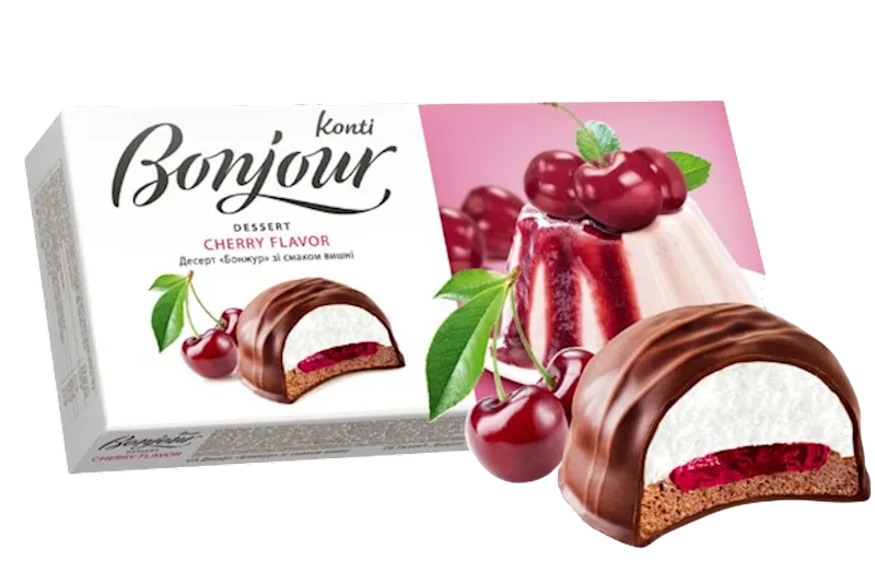 DESSERT COOKIES W/CHERRY FLAVOR 9/232GR BONJOUR UKRAINE N8236