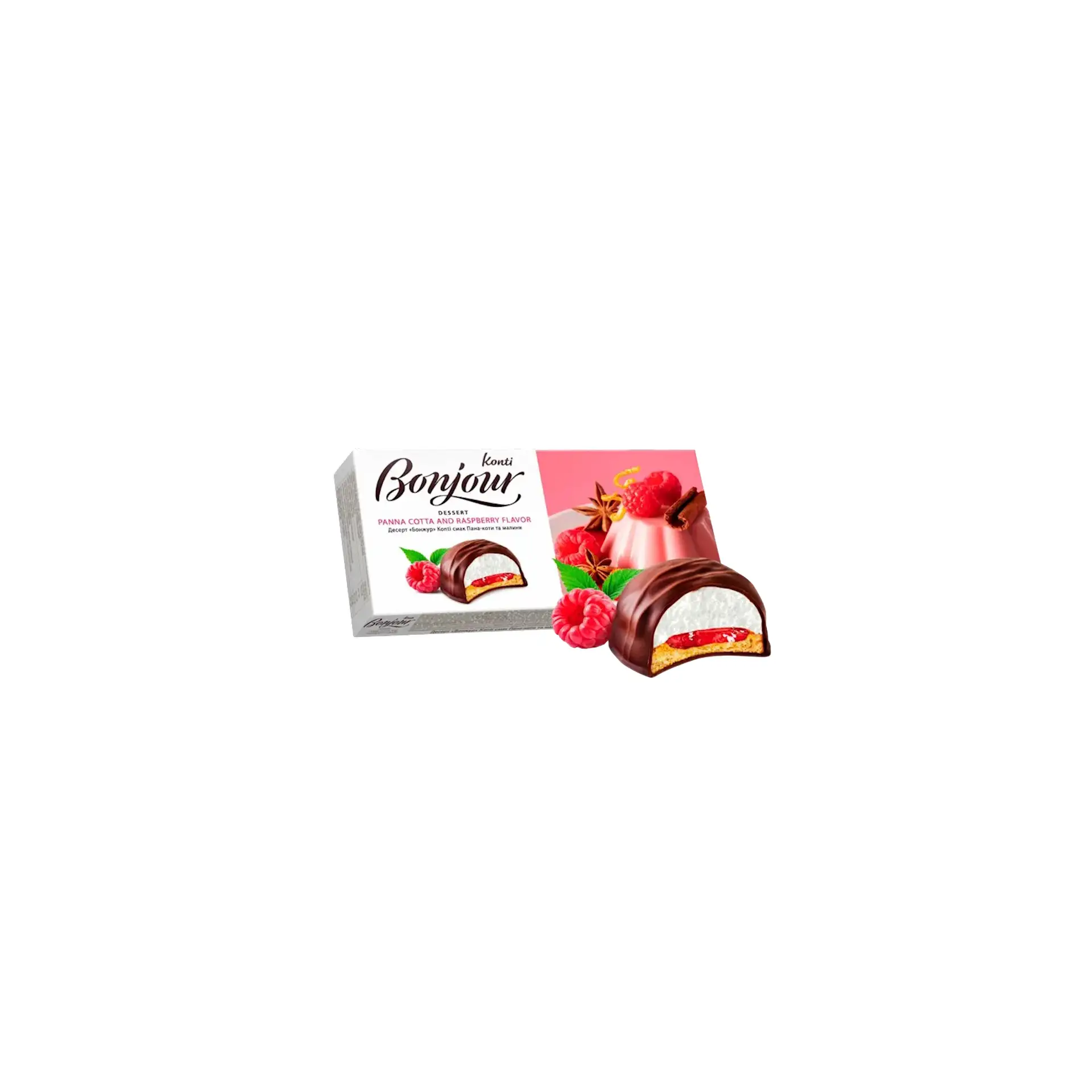 DESSERT COOKIES W/PANNA COTTA&RASPBERRY FLAVOR 9/232GR BONJOUR UKRAINE N8298