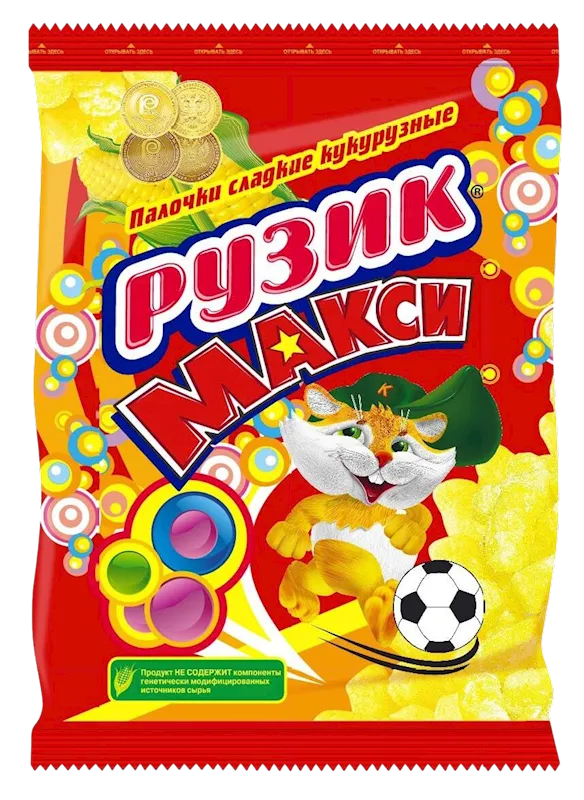 CORN STICKS RUZIK MAXI IRON VITAMINS 24/150GR RUSSIA
