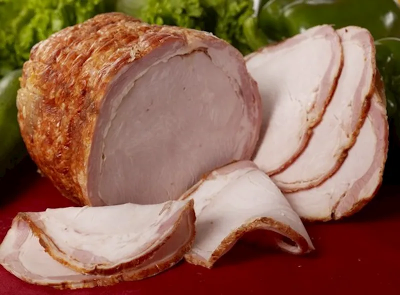 TURKEY BREAST ROLLED IN VEAL 8/40LB ANDY'S N185