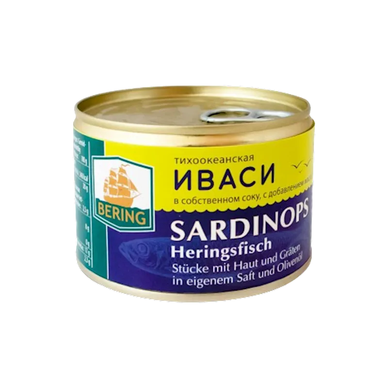 D- SARDINES IVASI IN OIL E/OPEN 24/245GR BERING