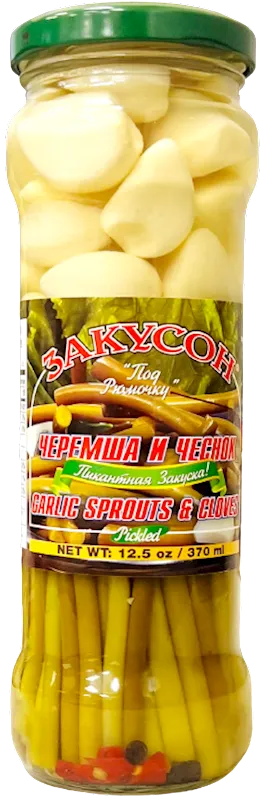 GARLIC SPROUTS&CLOVES POD RUMOCHKU PICKLED 12/370ML