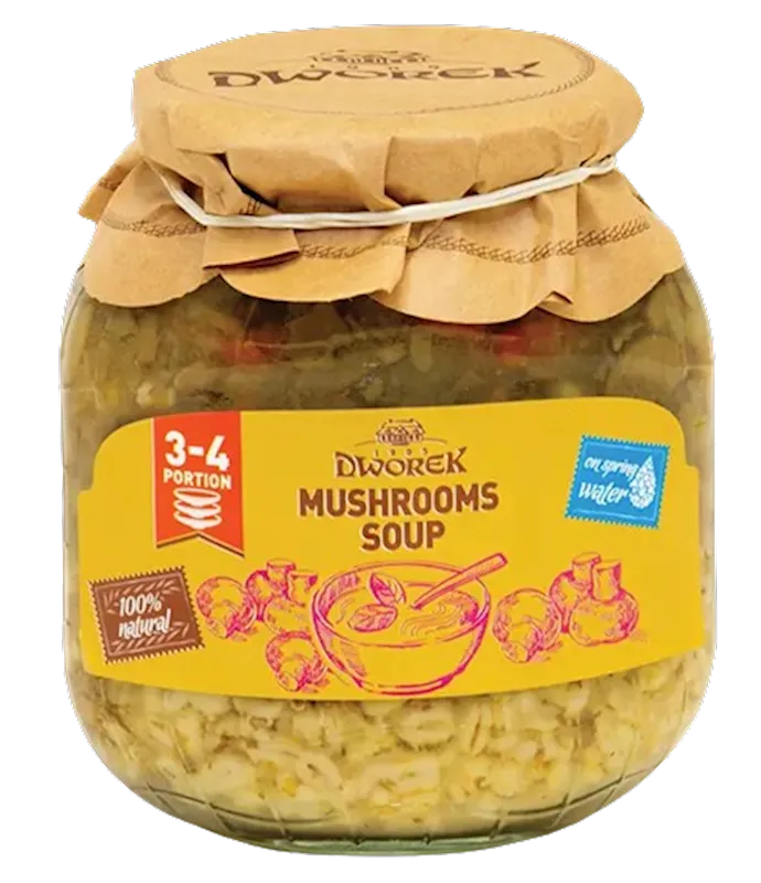 SOUP MUSHROOMS 8/720ML DWOREK POLAND