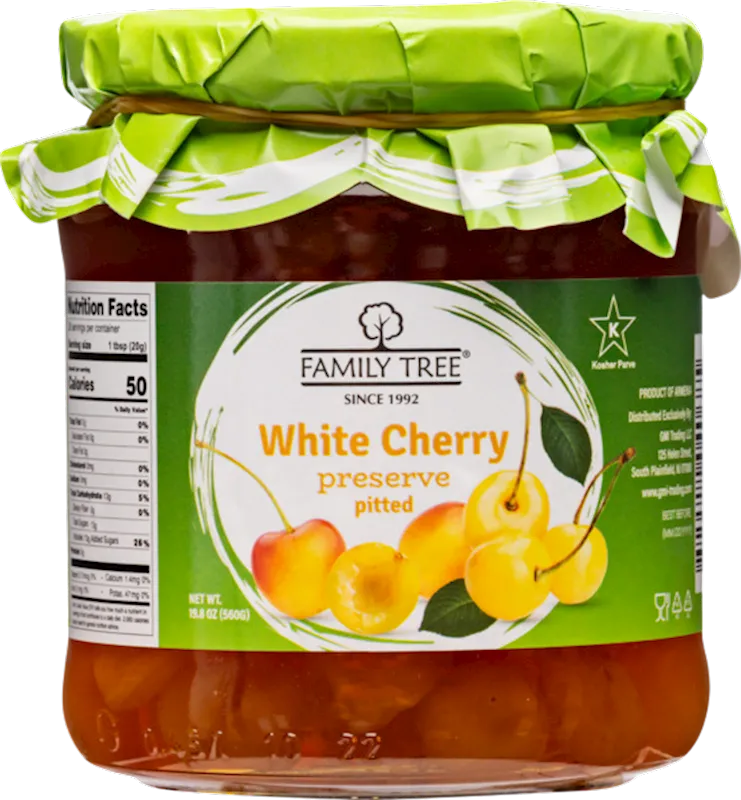 PRESERVES CHERRY WHITE PITTED 12/560GR FAMILY TREE N68