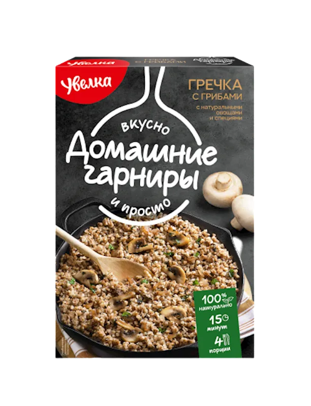 BUCKWHEAT W/MUSHROOMS 6/(2X150GR) UVELKA N361(120)
