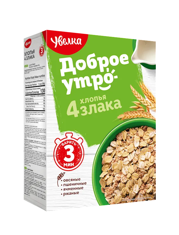 4 GRAINS FLAKES 6/350GR UVELKA N856