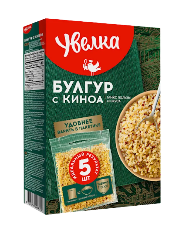 BULGUR AND QUINOA MIX 6/(5X80GR) UVELKA N928