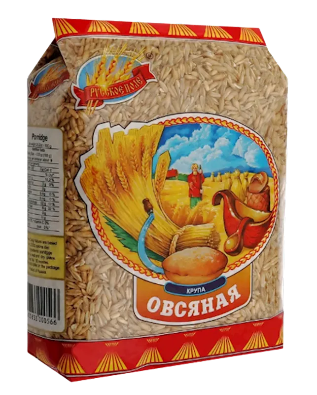 OATMEAL GRAIN OVSYANAYA 12/800GR RUSSKOE POLE