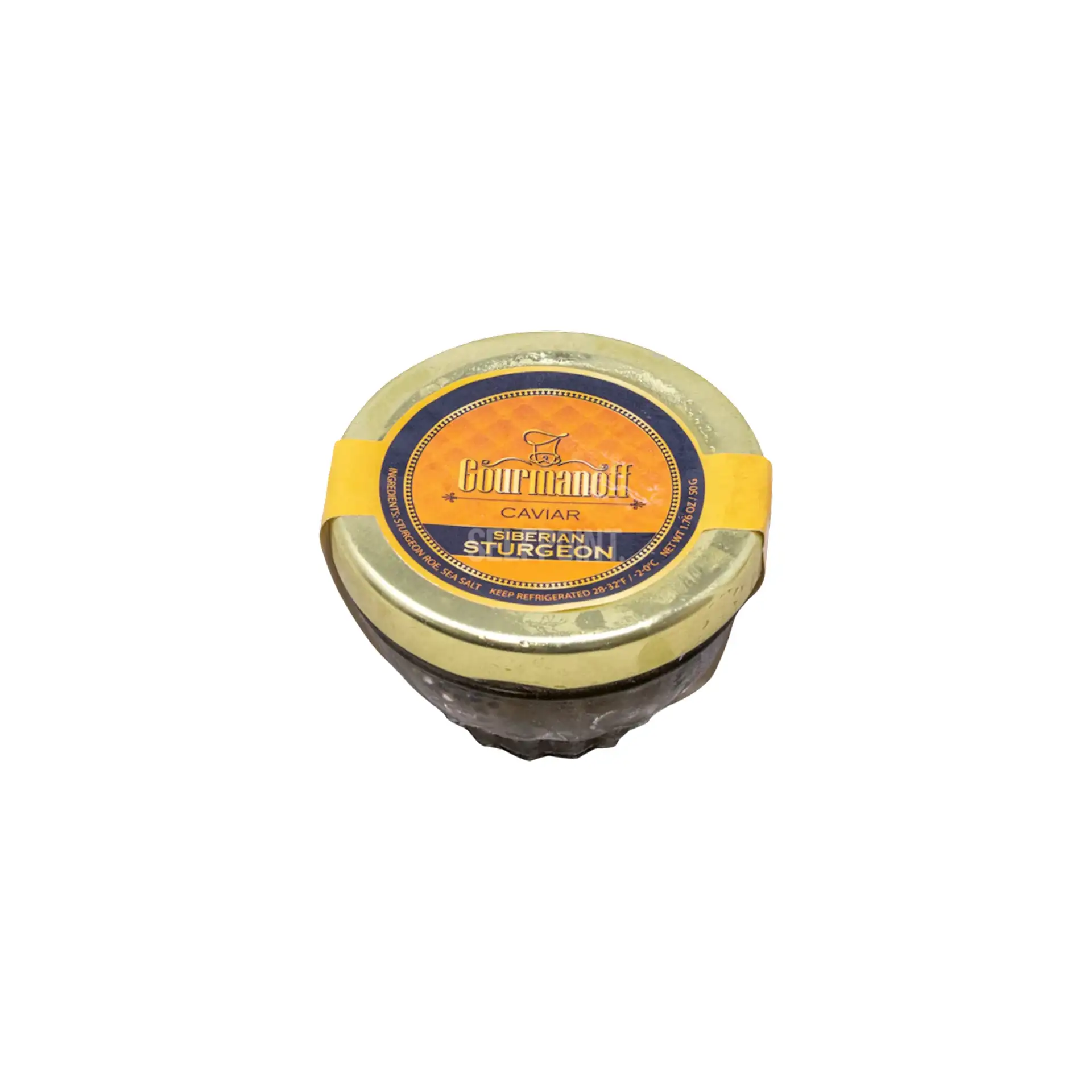 CAVIAR BLACK SIBERIAN STURGEON GOURMANOFF 1/50GR (Keep Frozen) NO RETURNS NGSS50