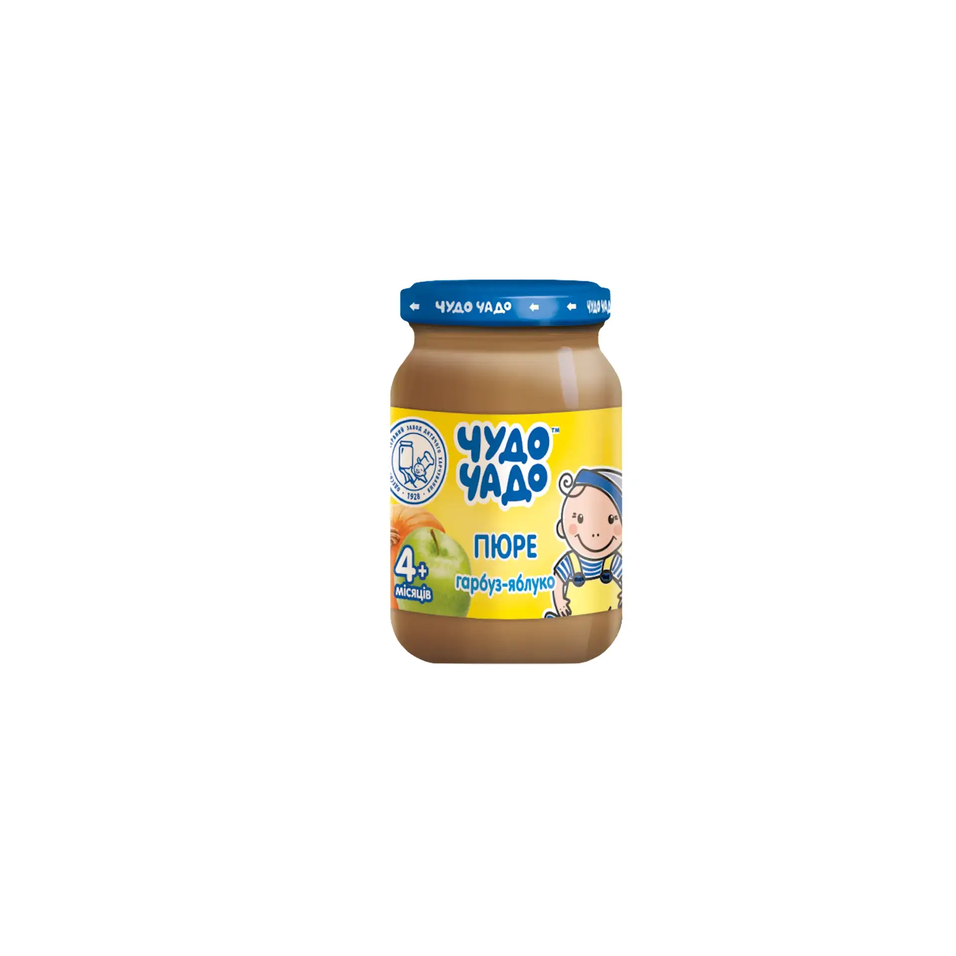PUREE FOR BABY APPLE & PUMPKIN FROM 4 MONTHS 6/170GR CHUDO CHADO UKRAINE