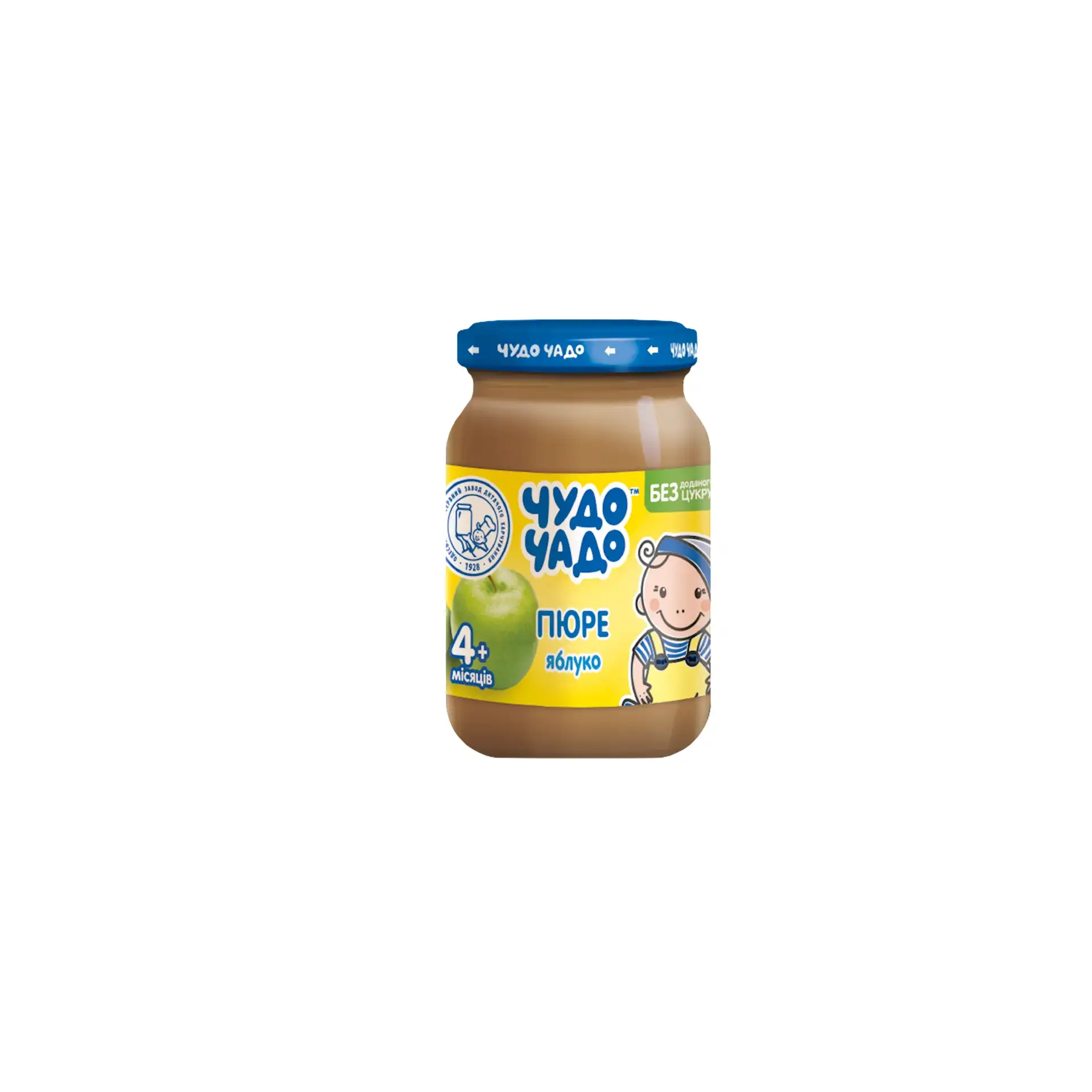 PUREE FOR BABY W/APPLE FROM 4 MONTHS 6/170GR CHUDO CHADO UKRAINE