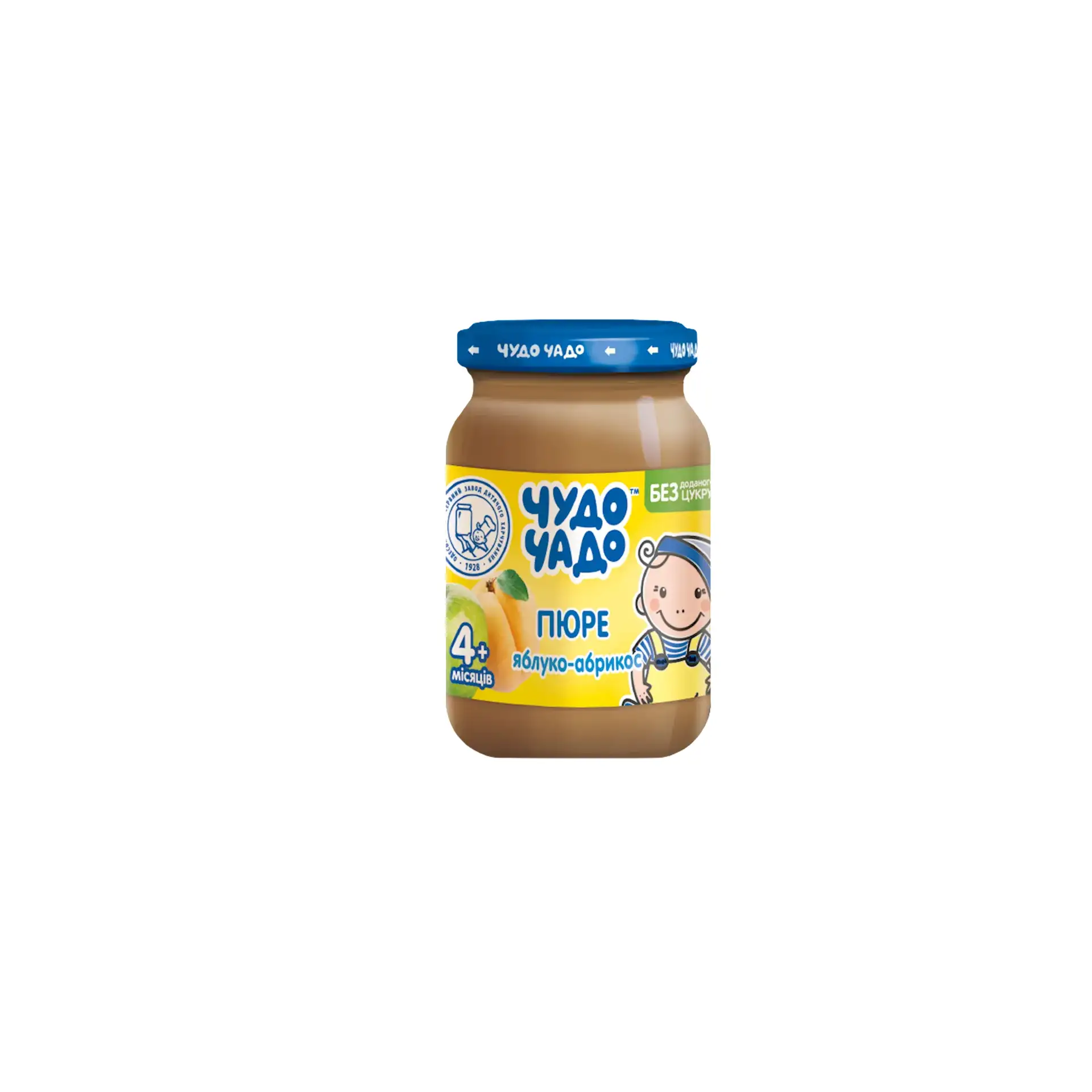 PUREE FOR BABY APPLE & APRICOT FROM 4 MONTHS 6/170GR CHUDO CHADO UKRAINE