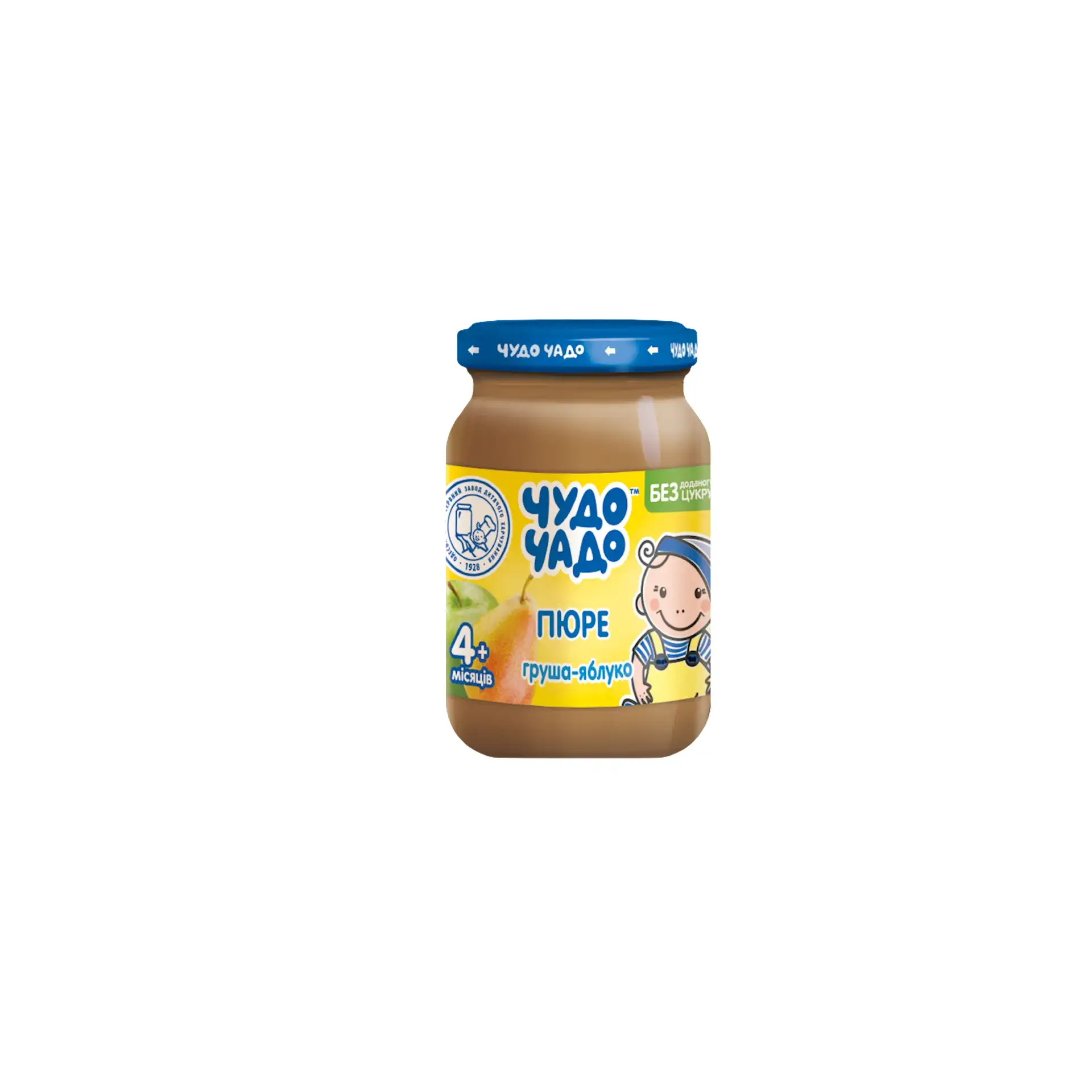 PUREE FOR BABY PEAR & APPLE FROM 4 MONTHS 6/170GR CHUDO CHADO UKRAINE