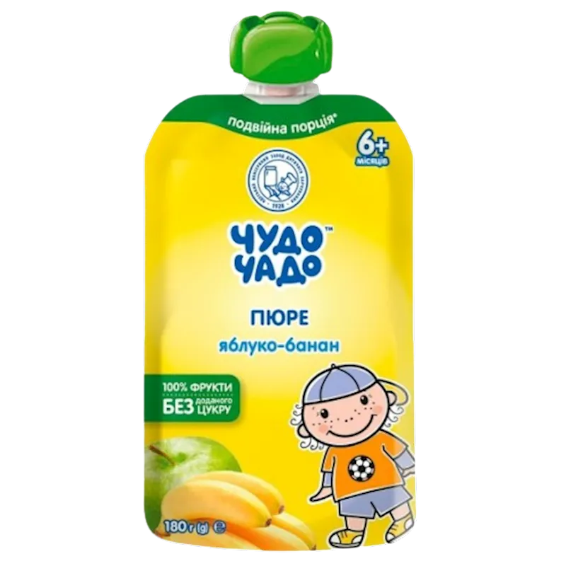 PUREE FOR BABY APPLE&BANANA 12/180GR CHUDO CHADO UKRAINE
