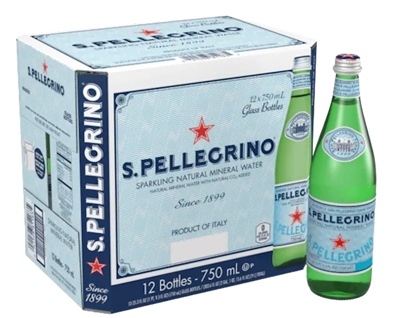 WATER SPARKLING GLASS S.PELLEGRINO 15/750ML NIG-08800129/2453