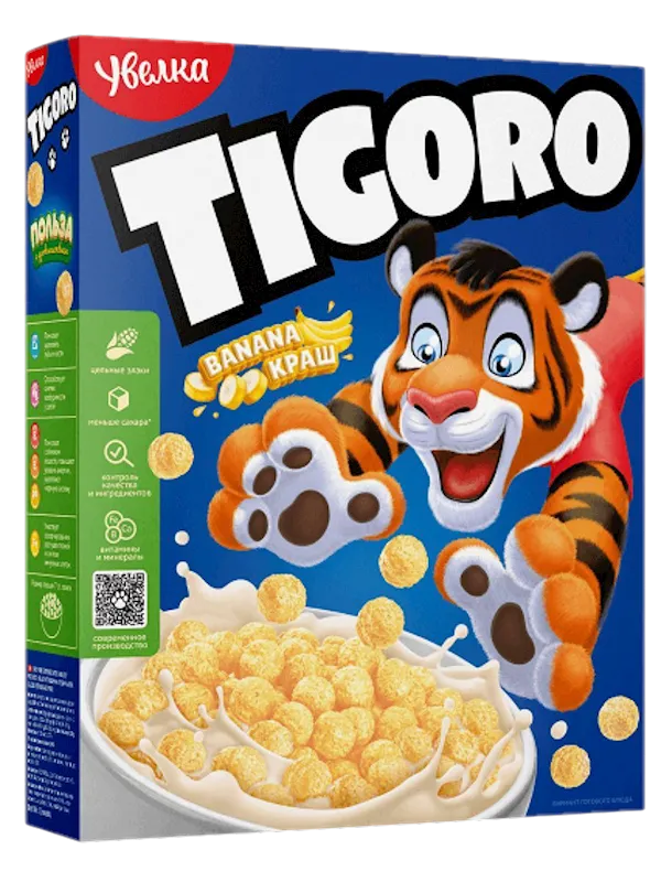 BALLS W/CREAM BANANA FLAVOR TIGORO 5/200GR UVELKA