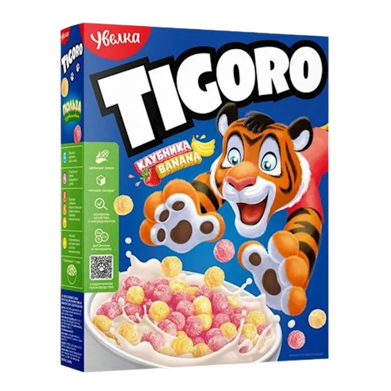 BALLS W/BANANA&STRAWBERRY FLAVOR TIGORO 5/200GR UVELKA