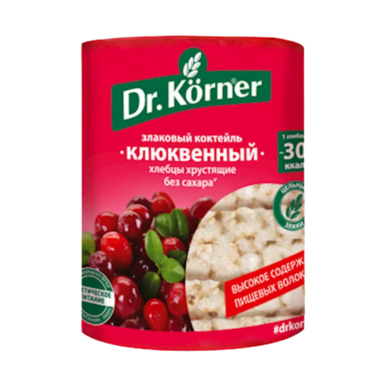 HLEBTSI DR.KORNER ZLAKOVIY COCTAIL W/CRANBERRY 20/100GR RUSSIA N1768