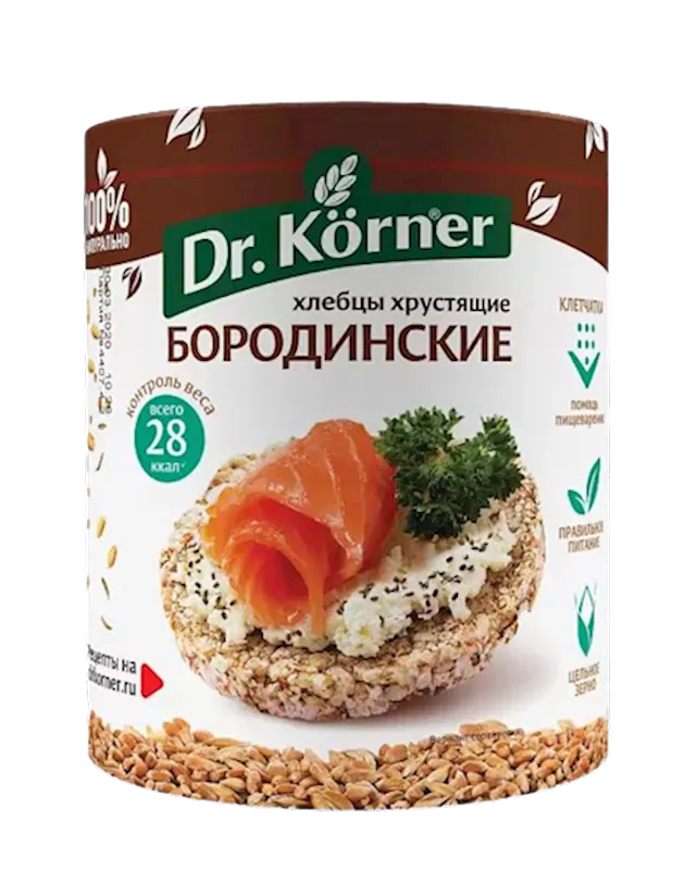 HLEBTSI DR.KORNER BORODINSKIE 20/100GR RUSSIA N1891