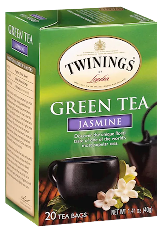 D- TEA TWININGS GREEN W/JASMINE  6/(20X2GR) ENGLAND N5406