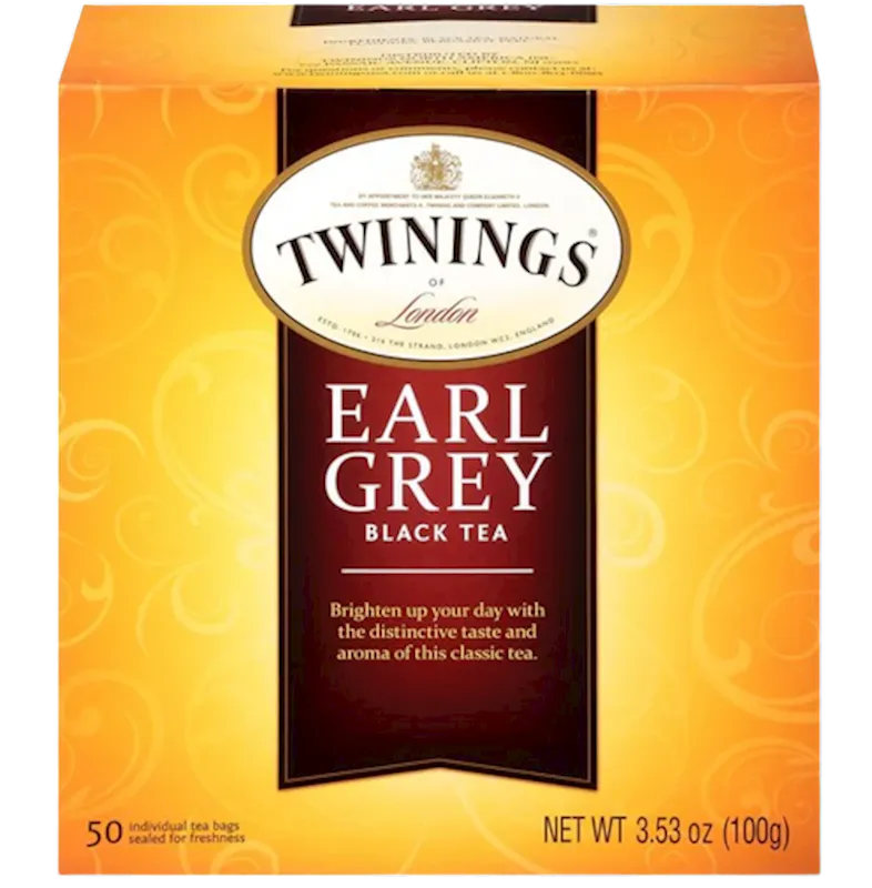 D- TEA TWININGS BLACK EARL GREY 6/(50X2GR) ENGLAND N5333