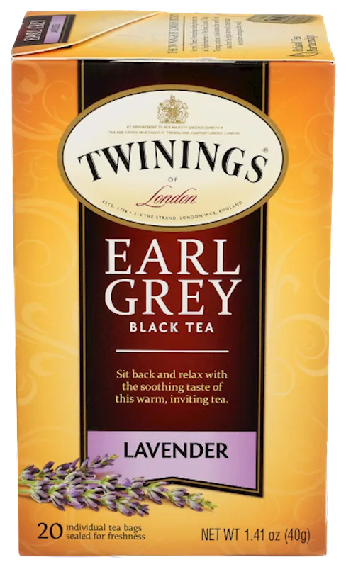 D- TEA TWININGS BLACK EARL GREY LAVENDER 6/(20X2GR) N13540