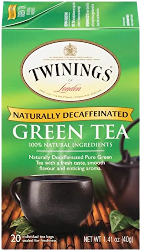 D- TEA TWININGS GREEN DECAF 6/(20X2GR) ENGLAND N5479