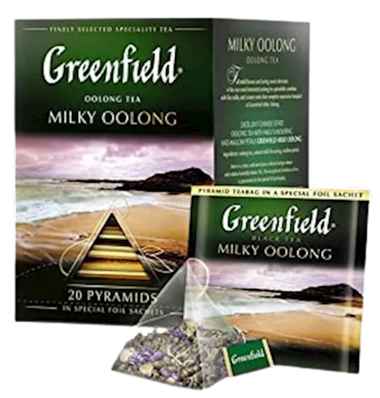 D- TEA MILKY OOLONG PYRAMIDS 8/(20X1.8GR) GREENFIELD  0905-08