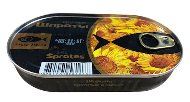 D- SPRATS SMOKED BIG IN OIL KOSHER E/O 36/190GR GAMMA-A