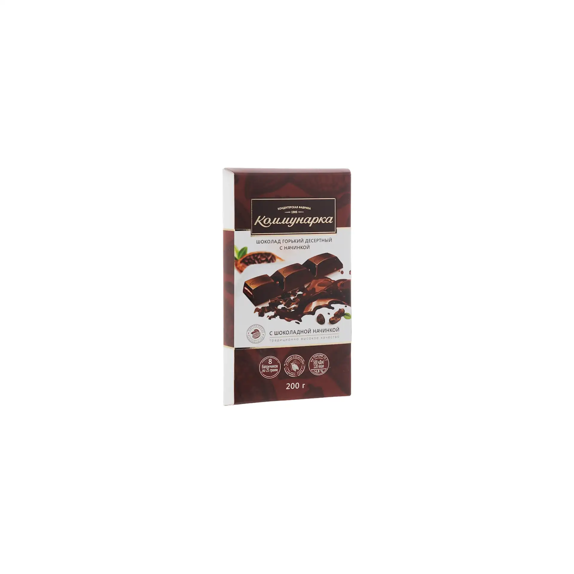 D- CHOCOLATE BAR W/CHOCOLATE FILLING 17/200GR KOMMUNARKA N190