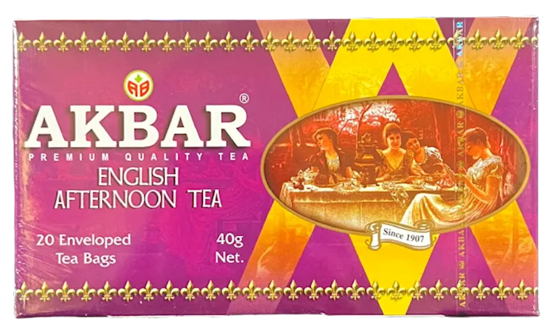 D- TEA AKBAR BLACK ENGLISH AFTERNOON 24/(20X2GR) SRI-LANKA