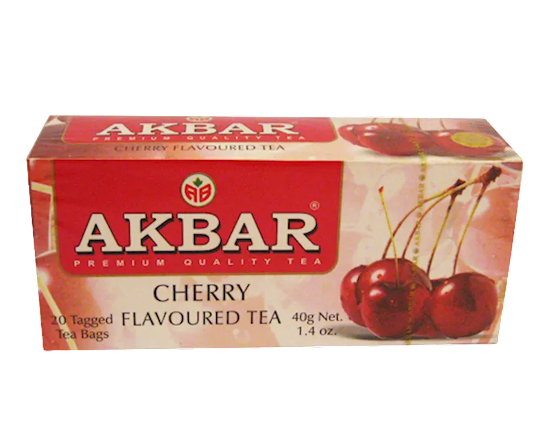 D- TEA  AKBAR HERBAL W/CHERRY 24/(20X2GR) SRI-LANKA