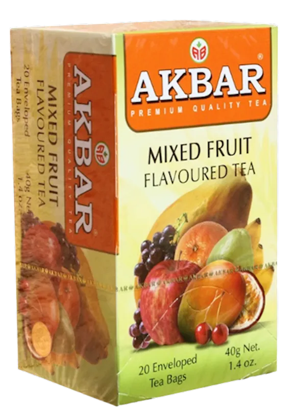 TEA AKBAR HERBAL W/MIXED FRUIT 24/(20X2GR) SRI-LANKA