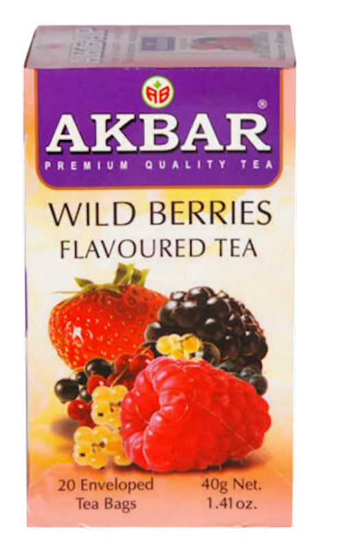 D- TEA  AKBAR HERBAL W/WILDBERRIES 24/(20X2GR) SRI-LANKA