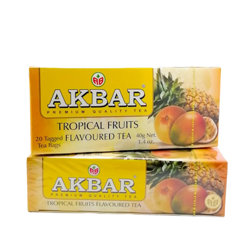 D- TEA  AKBAR BLACK TROPICAL FRUIT 24/(20X2GR) SRI-LANKA