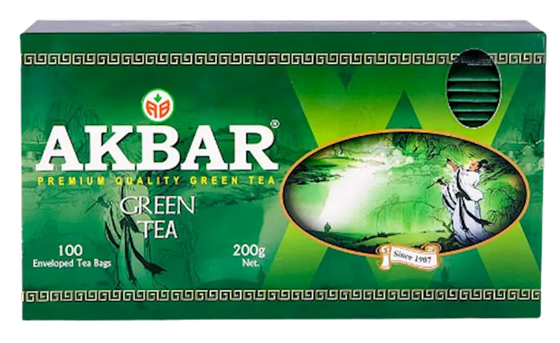 TEA AKBAR GREEN PREMIUM 12/(100X1.5GR) SRI-LANKA