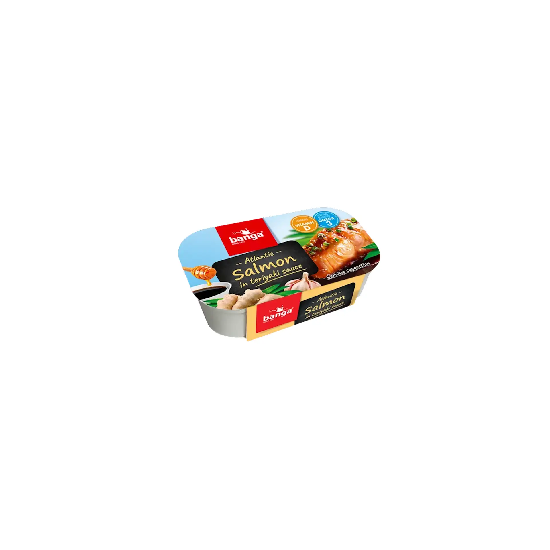 ATLANTIC SALMON IN TERYAKI SAUSE 11/120GR BANGA LATVIA N4317