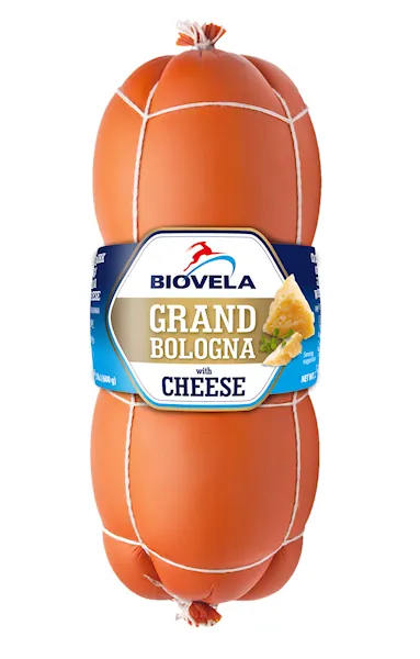 D- BOLOGNA W/CHEESE 8/600GR BIOVELA LITHUANIA