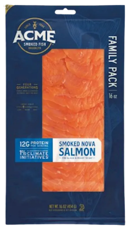 D- SALMON SMOKED NOVA 12/448GR/16OZ ACME