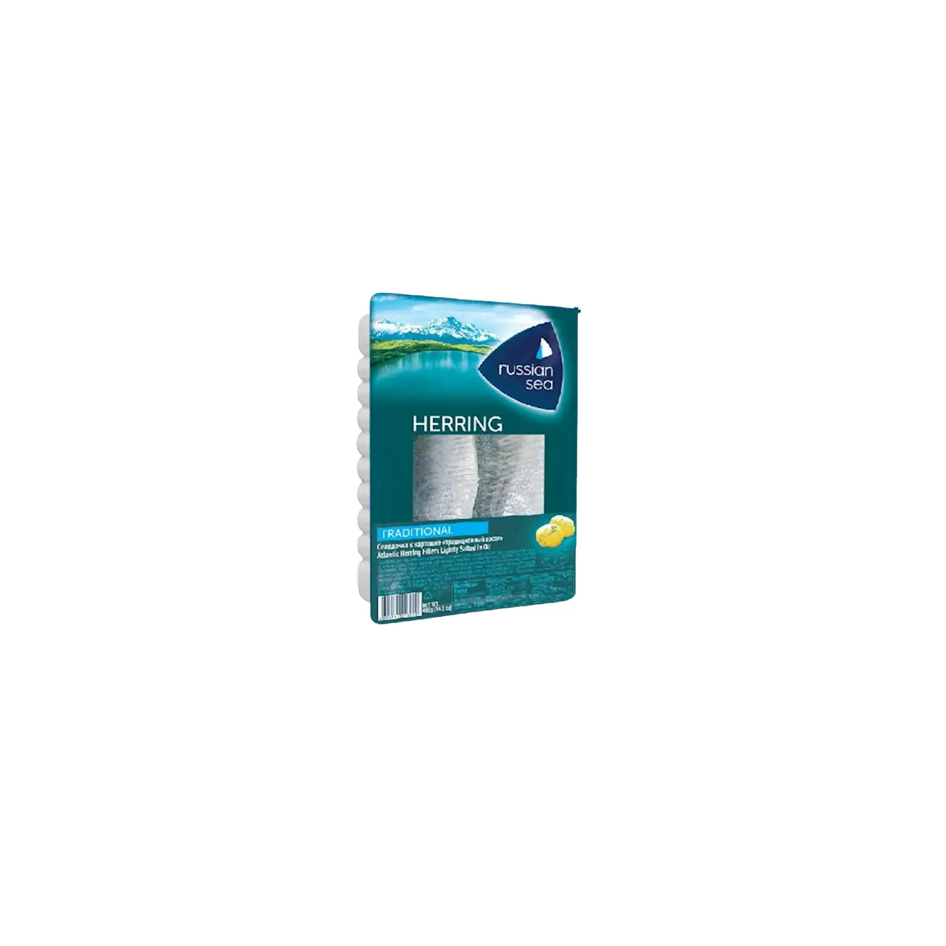 HERRING FILLETS TRADITIONAL LIGHTLY SALTED IN OIL FOR BAKED POTATOES 6/400GR RUSSKOE MORE N1867