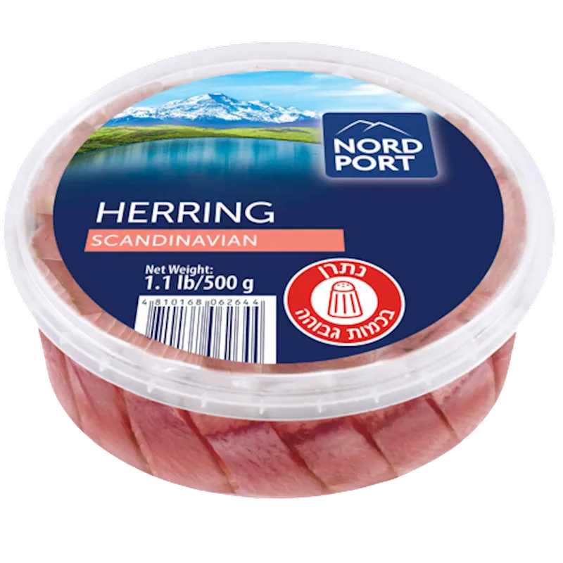 HERRING ATLANTIC PIECES LIGHTLY SALTED IN OIL SCANDINAVIAN 6/500GR NORD PORT NP4914