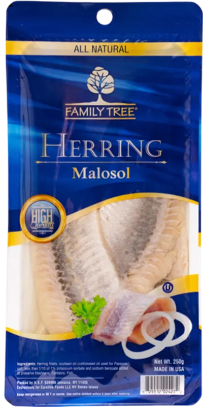 HERRING FILLET MALOSOL 12/250GR FAMILY TREE N832/26051