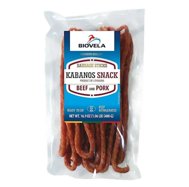 D- KABANOSY BEEF&PORK 7/480GR BIOVELA LITHUANIA 213085