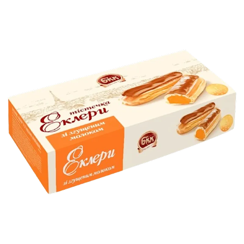 ECLAIRS W/CONDENSED MILK 8/360GR BKK UKRAINE N4567