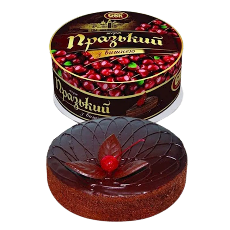 CAKE PRAGUE W/CHERRY JAM BIG  6/850GR BKK UKRAINE N4581