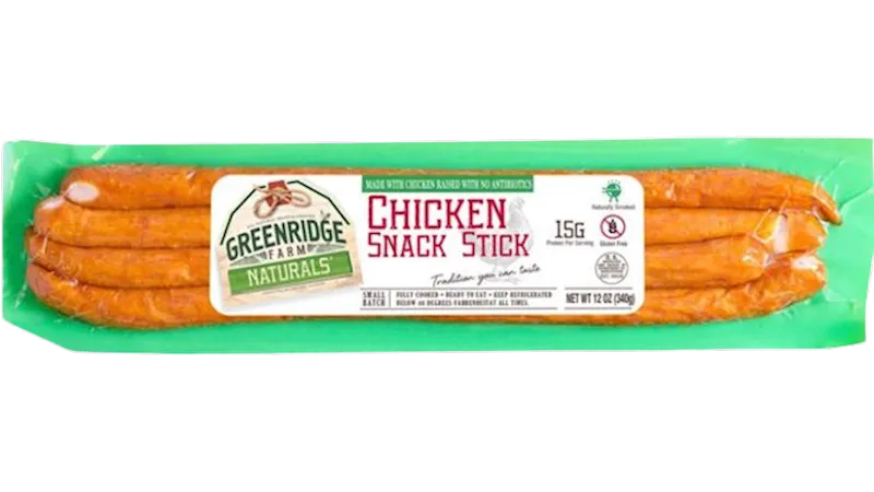 CHICKEN COCKTAIL STICKS V/P 1/340GR GREENRIDGE FARM N4202/90932 BY PC