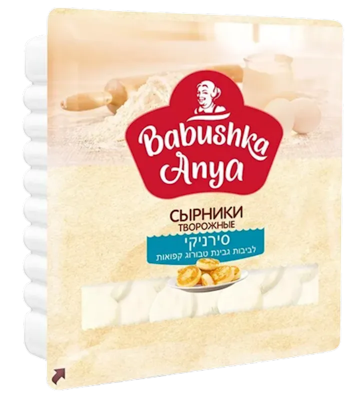 D- SIRNIKI W/COTTAGE CHEESE FROZEN 6/450GR BABUSHKA  ANYA  N3127