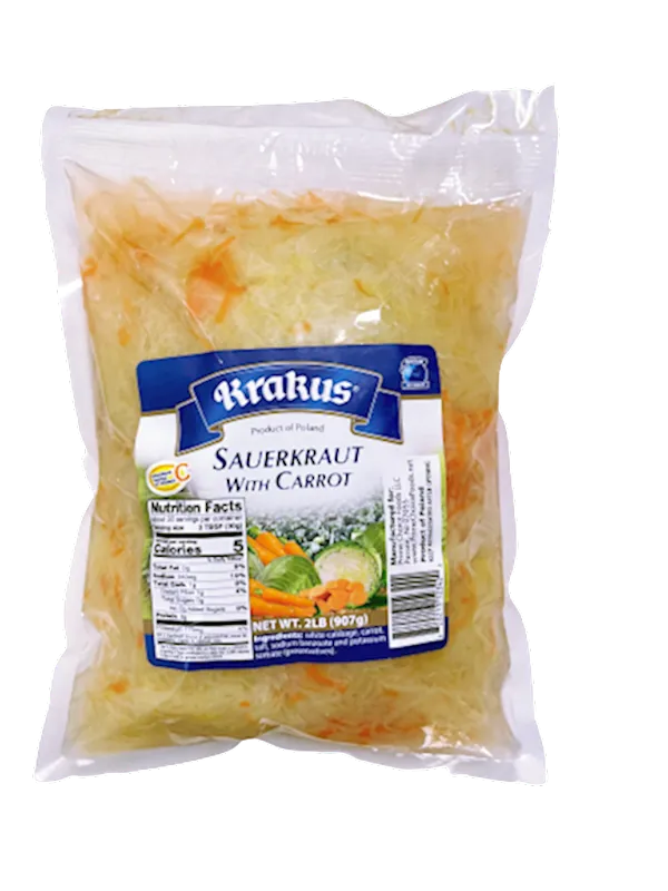SAUERKRAUT W/CARROT 10/907GR KRAKUS POLAND NKRAK0281