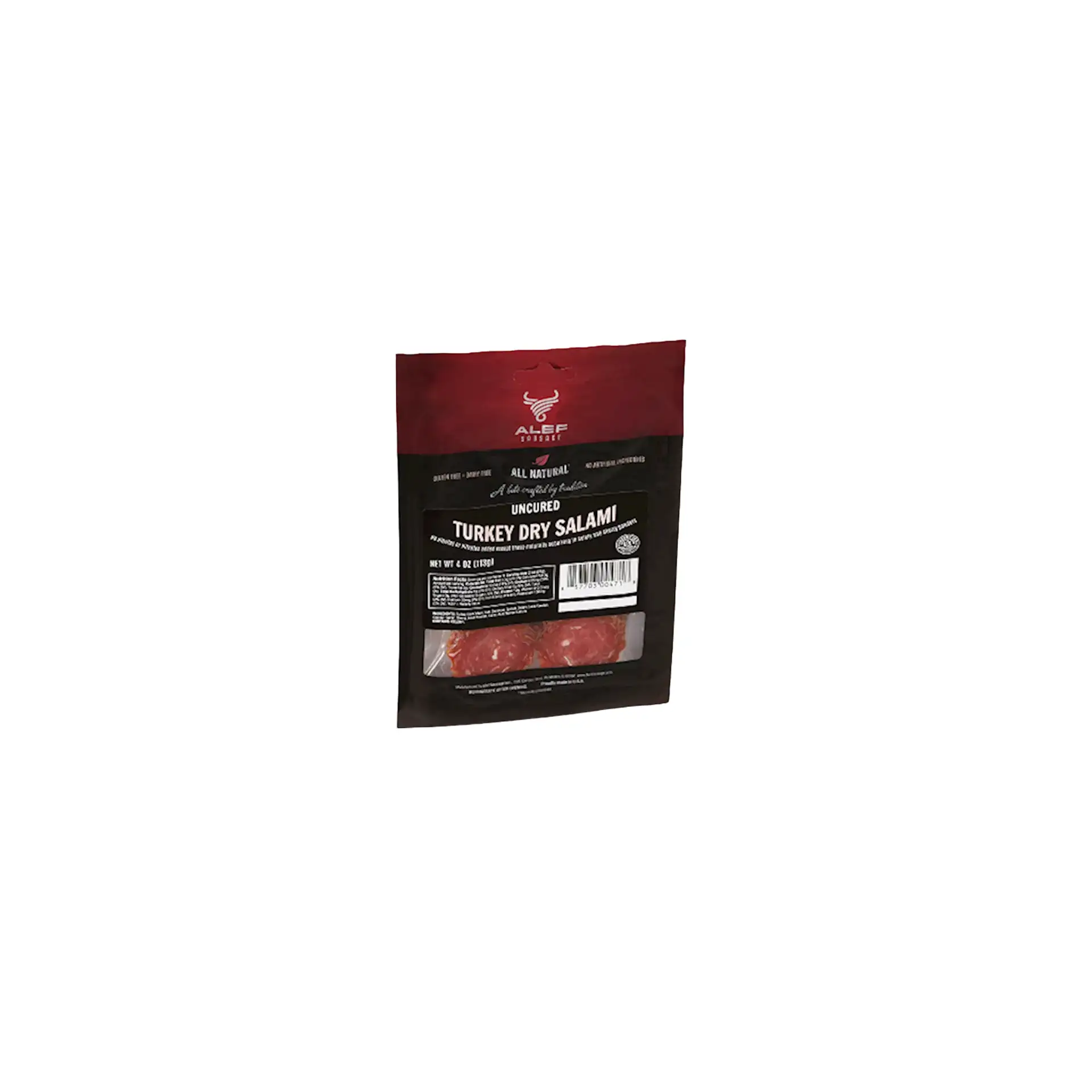 SALAMI DRY TURKEY UNCURED SLICED 15/113GR ALEF N52063-TUR/92087 (2)